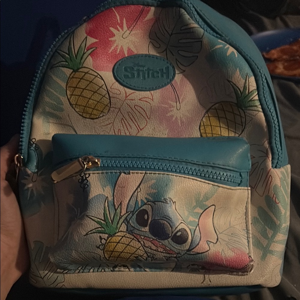 Stitch Mini Backpack With Pineapple Design - image 1